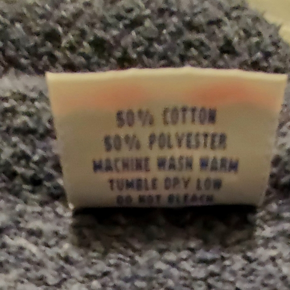 United States Of America Washington DC Front Zip Vntg-Sweater - M/ Grayish Blue- - Picture 4 of 9